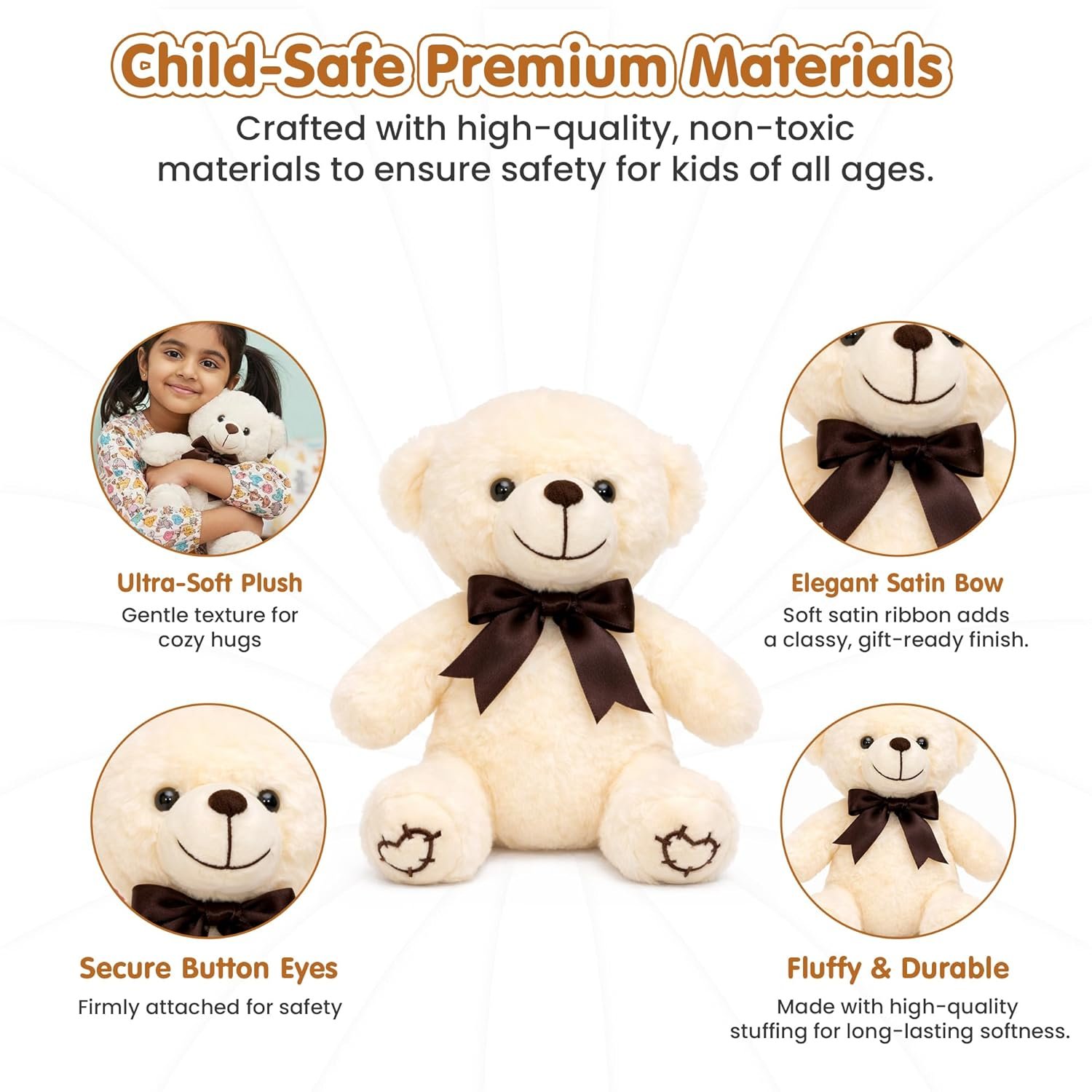 Kidology Cute Huggable Teddy Bear Soft Toys - Image 3